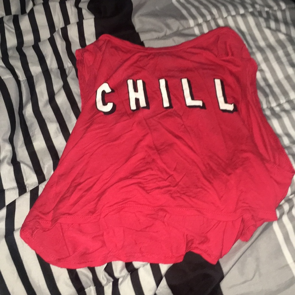 Red tank top